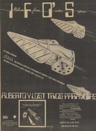 Alberto Y Lost Trios Paranoias - Italians From Outer Space Advert 