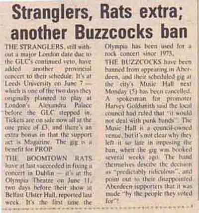 Buzzcocks - Live Croydon September 1977 - Review