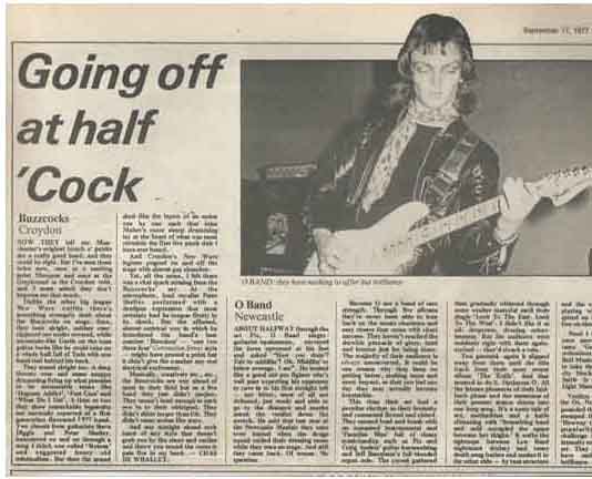 Buzzcocks - Live Croydon September 1977 - Review
