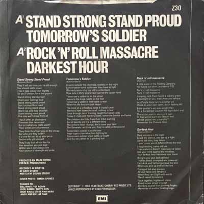 Vice Squad - Stand Strong E.P. - UK 7" 1982 (EMI/Zonophone - Z 30)